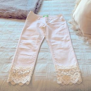 Pappagallo White Ankle Jeans